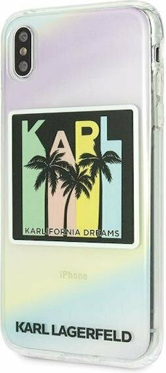 Karl Lagerfeld Karlifornia Dreams Hard Back Cover Silicone Multicolour (iPhone XS Max)