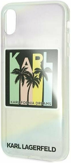 Karl Lagerfeld Karlifornia Dreams Hard Back Cover Silicone Multicolour (iPhone XS Max)