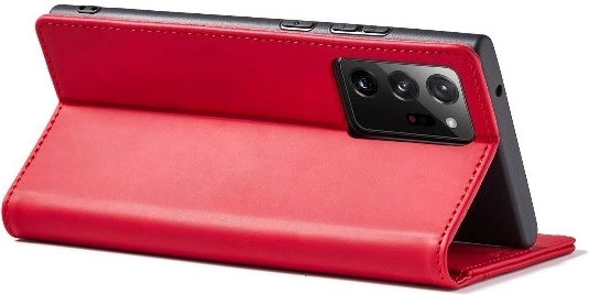 Bodycell PU Leather Buchen Sie Synthetisches Leder Rot (Galaxy Note 20 Ultra)