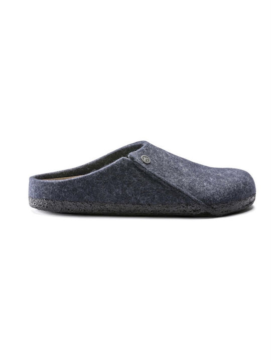 Zermatt Anatomical Woolen Women's Slippers Blue Narrow Fit