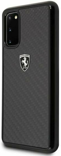 Ferrari Heritage Carbon Back Cover Plastic Black (Galaxy S20)