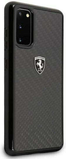 Ferrari Heritage Carbon Back Cover Plastic Black (Galaxy S20)