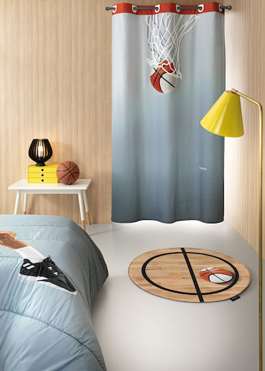 Saint Clair Hoop Παιδικό Χαλί Μπεζ Στρογγυλό με Διάμετρο 100cm