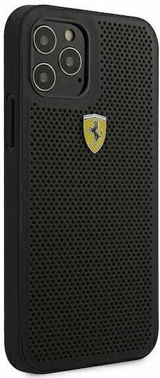 Ferrari Umschlag Rückseite Kunststoff Schwarz (iPhone 12 Pro Max)