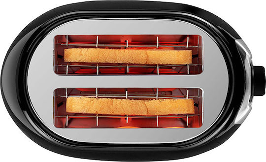 Life Crispy Φρυγανιέρα 2 Θέσεων 750W Μαύρη