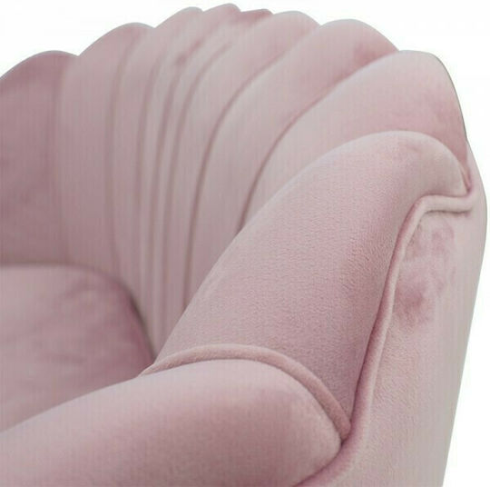 Daimon Doppelsitzer Sofa Samt Pink 134x70cm