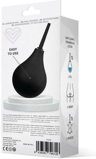 LateToBed Essentials Darkbuld Анален душ Small Черен