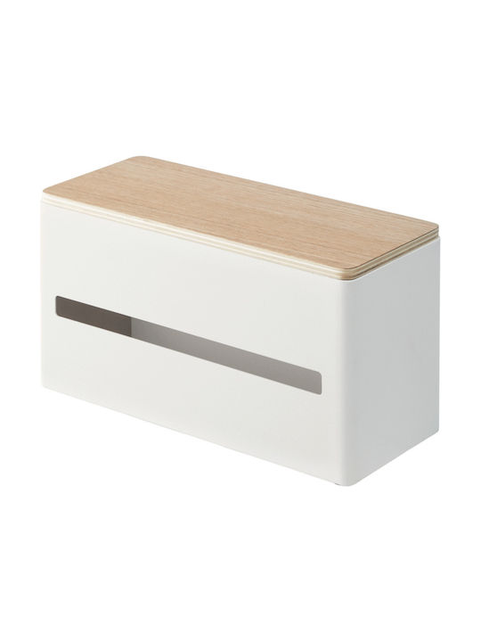 Yamazaki Χαρτοπετσετοθήκη Μεταλλική Λευκή 26x11x14cm 4766