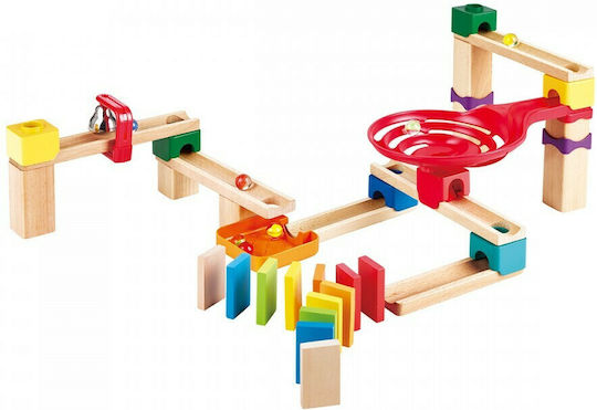 Hape Wooden Construction Toy Crazy Rollers Stack Track for Children 1++ Years