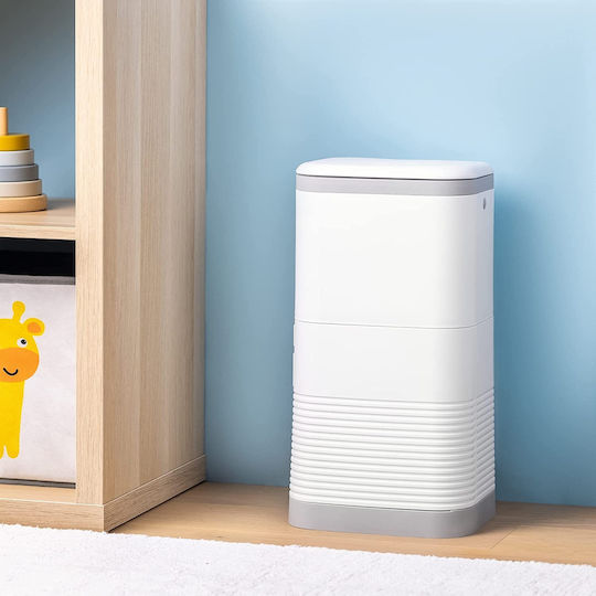Navaris Diaper Disposal Bin White/Grey 1pcs