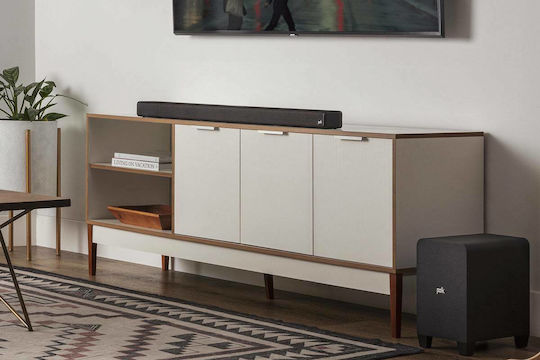 Polk Audio Signa S4 Soundbar 3.1.2 Bluetooth και HDMI 160W με Ασύρματο Subwoofer και Τηλεχειριστήριο Μαύρο