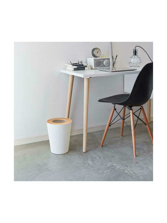 Pam & Co Rin Office Metal Waste Bin 5lt White 23x23x28cm