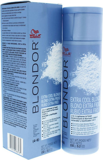 Wella Blondor Extra Cool Blonde Σκόνη Ξανοίγματος έως 7 Τόνους 150gr