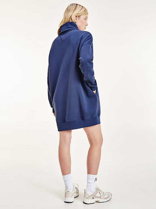 Tommy Hilfiger Mini All Day Φόρεμα Βαμβακερό Navy Μπλε