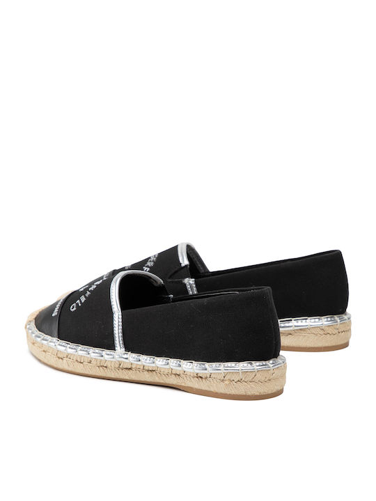 Women's Fabric Espadrilles Black