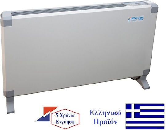 Serton 341 Konvektorheizung Boden 2000W 68x44cm Silber