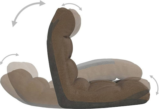 Multifunctional Bean Bag Chair Waterproof Brown 50x64x58cm