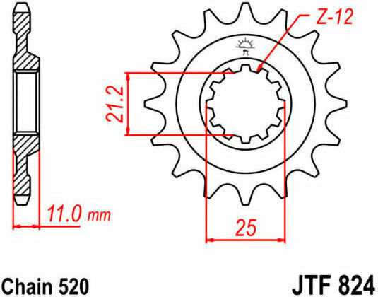 JT Sprockets Front Sprocket 16 Teeth for Husqvarna SM 610 / SM 630 / SMR 630