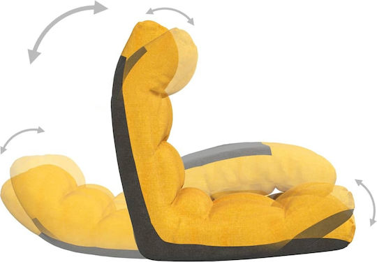 Multifunctional Bean Bag Chair Waterproof Mustard 50x64x58cm