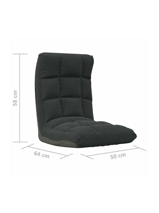 Multifunctional Bean Bag Chair Waterproof Black 50x64x58cm