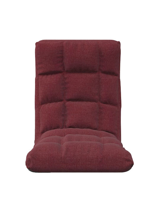 Πολυμορφική Πουφ Πολυθρόνα Αδιάβροχη Μπορντό 50x64x58cm