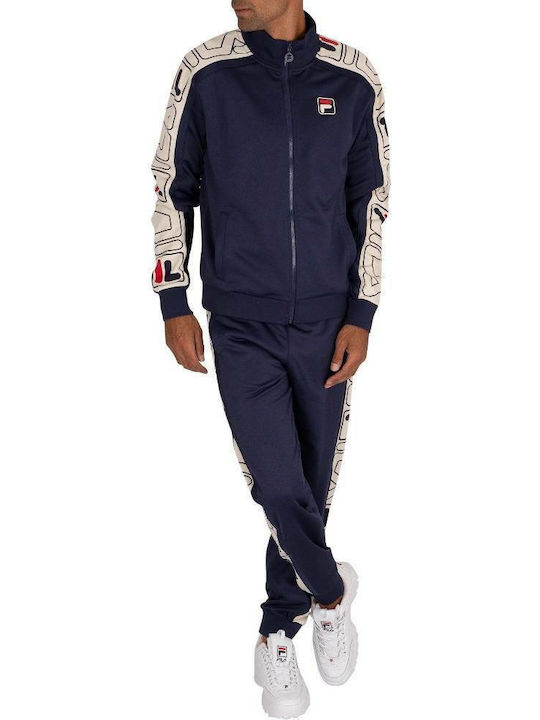 Greene Stripe Sweatpants with Elastic Peacoat