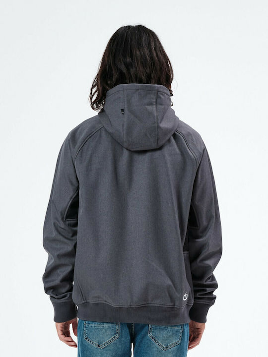Winter Jacke Softshell Wasserdicht und Winddicht Gray
