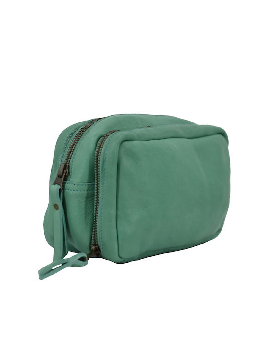 Leather 100 LEATHER BAG-NESER CODE: 04-BAG-ILBS-6004 (VERDE-AQUA)