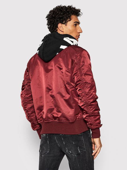 Winter Jacket Bomber Burgundy
