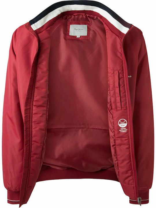 Theodore Jacket Bomber Burgundy