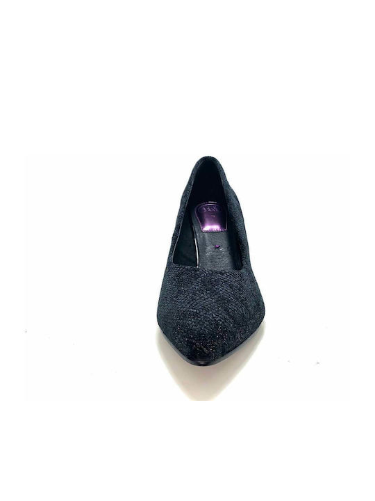 Suede Black Heels