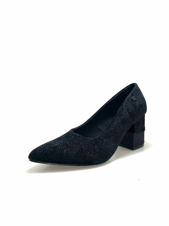 Gioseppo Suede Black Heels