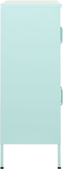 Metal Office Cabinet Mint 80x35x101.5cm