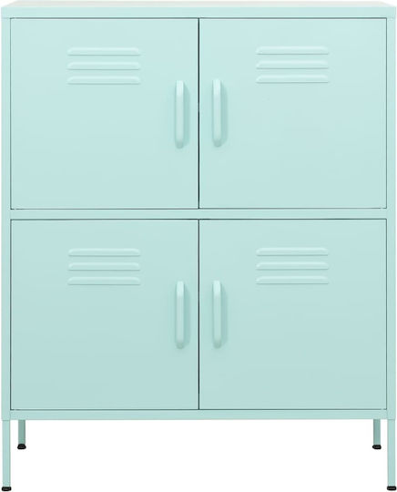 Metal Office Cabinet Mint 80x35x101.5cm