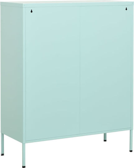 vidaXL Metal Office Cabinet Mint 80x35x101.5cm