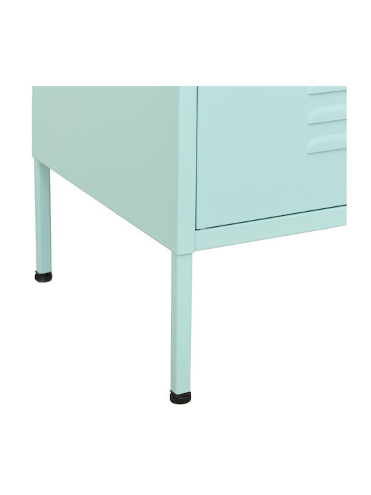 Cabinet de Birou Metalic Mint 80x35x101.5cm