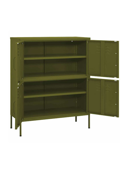 Kabinett Büro Λαδί 80x35x101.5cm