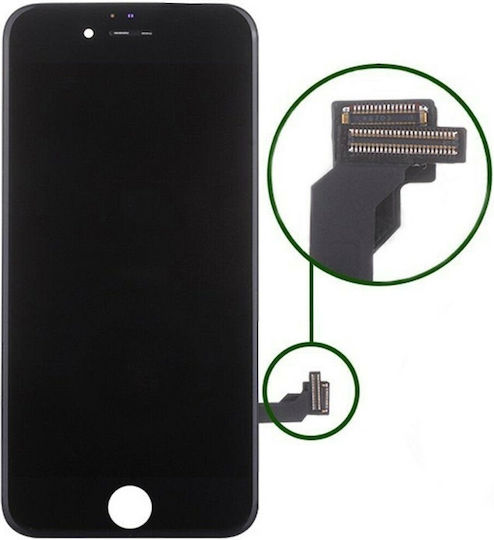 Οθόνη με Μηχανισμό Αφής για iPhone 8 (Μαύρο)