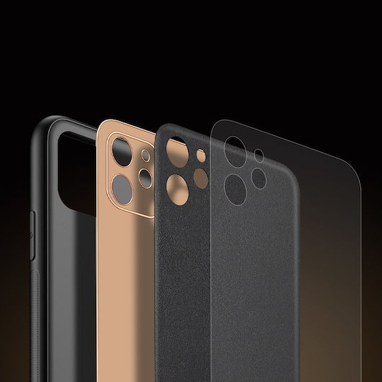 Dux Ducis Yolo Elegant Umschlag Rückseite Synthetisches Leder Schwarz (iPhone 12 mini)