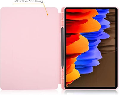 Tech-Protect SC Pen Flip Cover Δερματίνης Ροζ (Galaxy Tab S7 FE 5G 12.4)