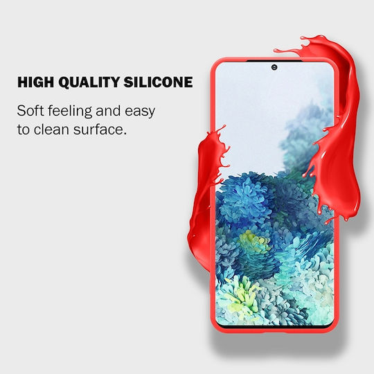 Crong Color Premium Back Cover Σιλικόνης Κόκκινο (Galaxy S20)