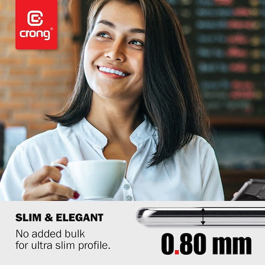 Crong Slim 0.8mm Back Cover Σιλικόνης 0.8mm Διάφανο (Galaxy Note 20)