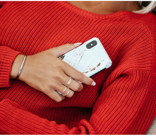 iDeal Of Sweden Smoke Marble Back Cover Πλαστικό Χρυσό (iPhone 12 / 12 Pro)
