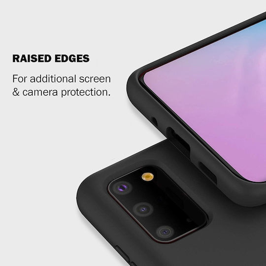 Crong Color Premium Back Cover Σιλικόνης Μαύρο (Galaxy S20 Ultra)