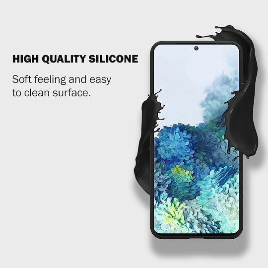 Crong Color Premium Back Cover Σιλικόνης Μαύρο (Galaxy S20 Ultra)
