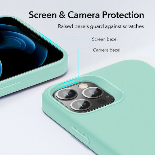 ESR Cloud Back Cover Silicone Green (iPhone 12 / 12 Pro)