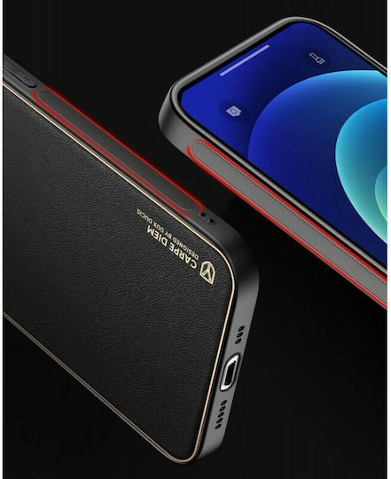 Dux Ducis Yolo Series Back Cover Synthetic Leather Black (iPhone 12 / 12 Pro)