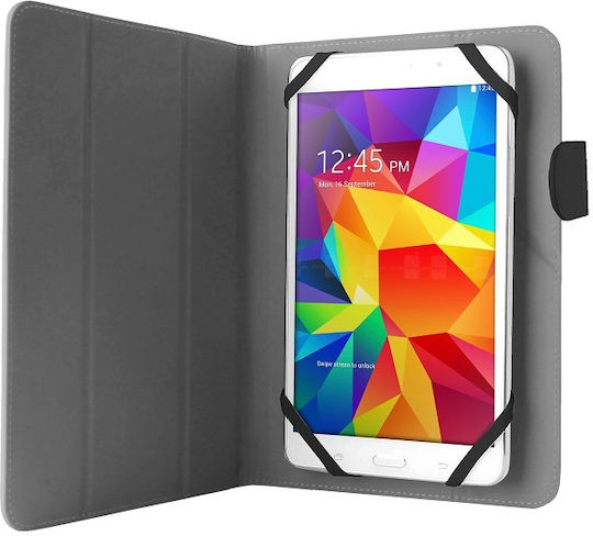 Puro Easy Flip Cover Δερματίνης Μαύρο (Universal 10")