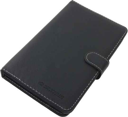 Esperanza EK123 Flip Cover cu Tastatură în Engleză SUA Neagră Universal 7"
