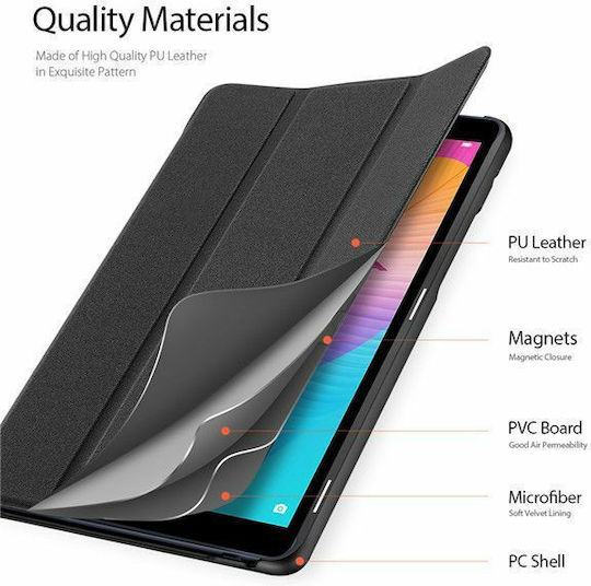Dux Ducis Domo Flip Cover Neagră (MatePad T8 8.0)